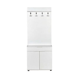 Hanah Home Soporte de Pasillo Blanco con Cajón y Estantes